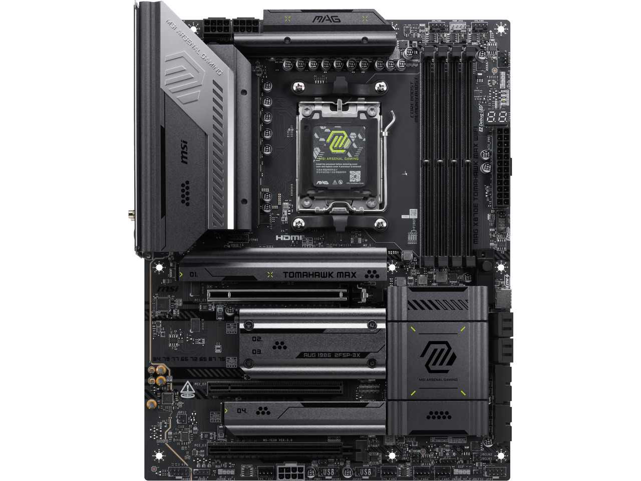 Scheda madre MSI MAG X870E TOM - X870E Atx Motherboard recensione e prezzo